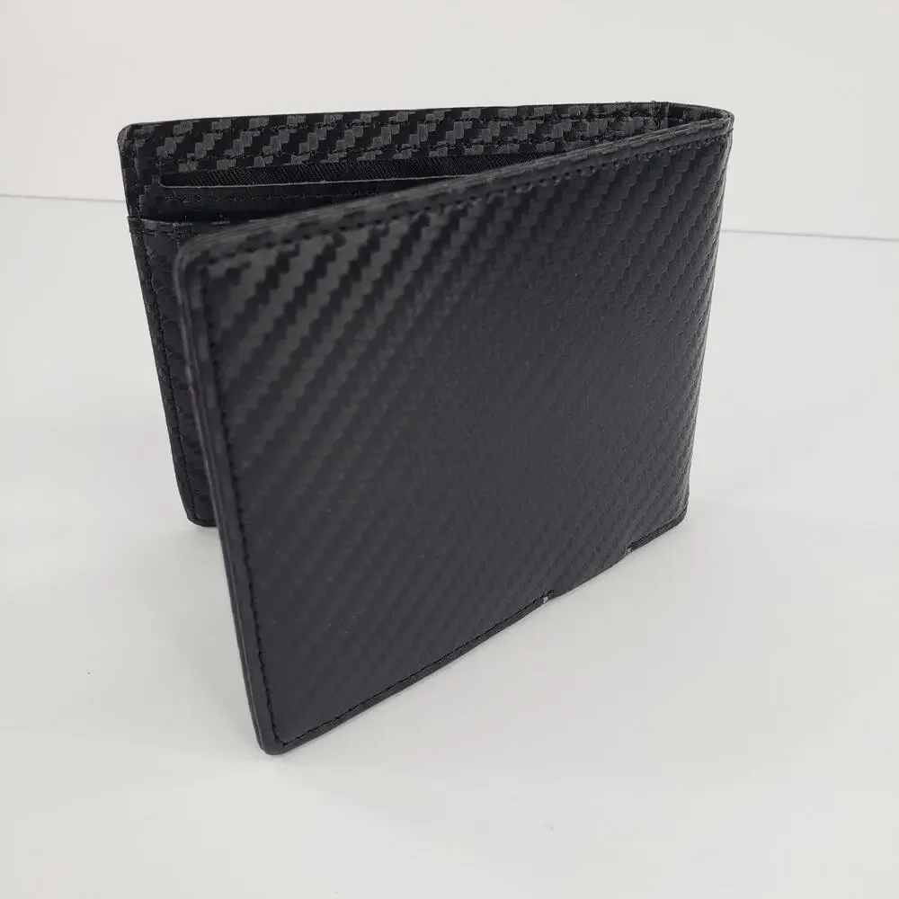 BULLMIND Black Bifold Wallet Bull Slim Thin Minimalist with Money Clip Gift Box